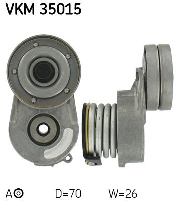 Rolka napinacza, pasek klinowy wielorowkowy SKF VKM 35015