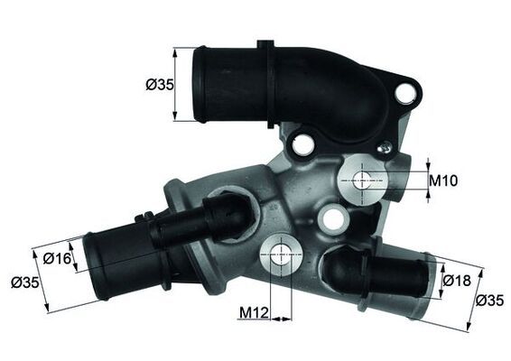 Termostat, płyn chłodzący MAHLE TI12080D
