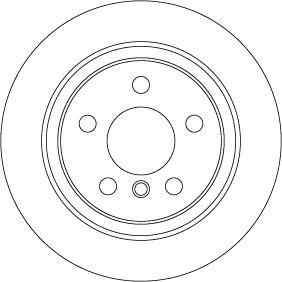 Tarcza hamulcowa TRW DF6756