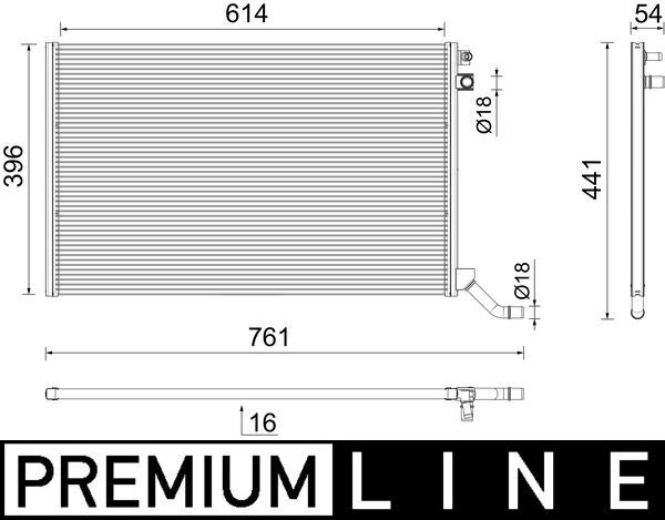Chłodnica, układ chłodzenia silnika MAHLE CR2445000P