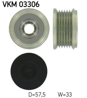 Alternator - sprzęgło jednokierunkowe SKF VKM 03306