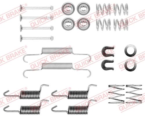 Zestaw akcesoriów, szczęki hamulcowe hamulca postojowego QUICK BRAKE 105-0010