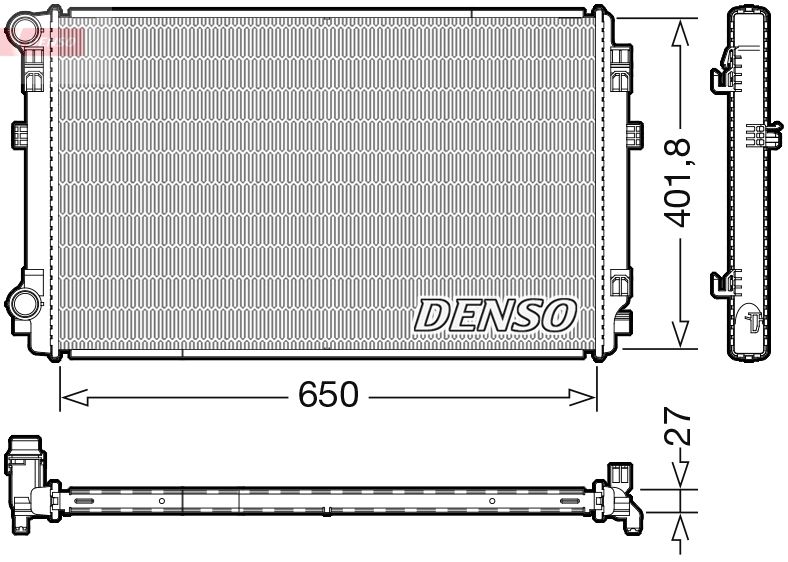 Chłodnica, układ chłodzenia silnika DENSO DRM32048
