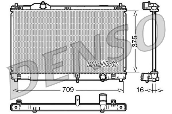 Chłodnica, układ chłodzenia silnika DENSO DRM51001