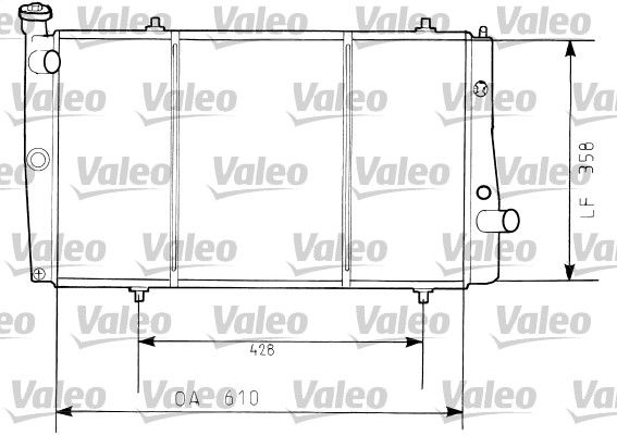 Chłodnica, układ chłodzenia silnika VALEO 730634