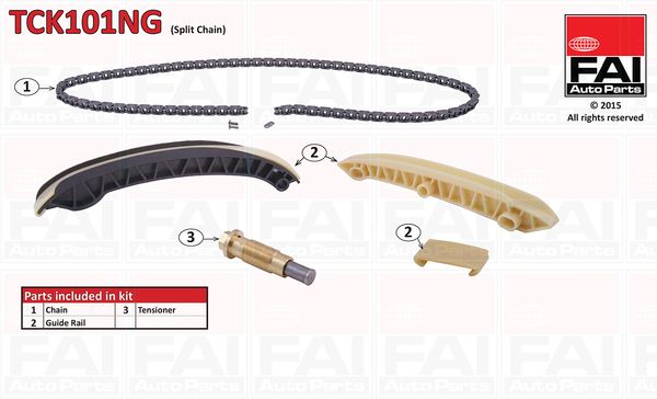Zestaw łańcucha rozrządu FAI AutoParts tck101ng