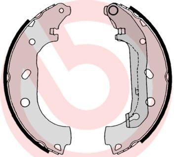 Zestaw szczęk hamulcowych BREMBO S 24 539