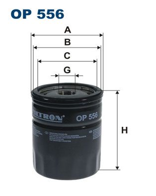 Filtr oleju FILTRON op 556