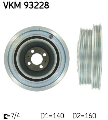 Koło pasowe, wał korbowy SKF VKM93228