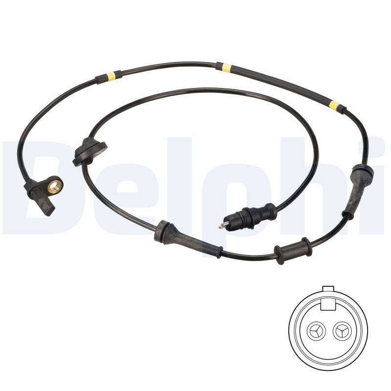 Czujnik, prędkość obrotowa koła DELPHI SS20481