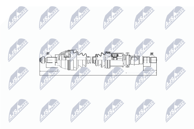 Wał napędowy NTY NPW-FR-056