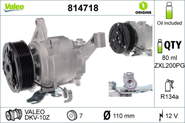 Sprężarka, klimatyzacja VALEO 814718