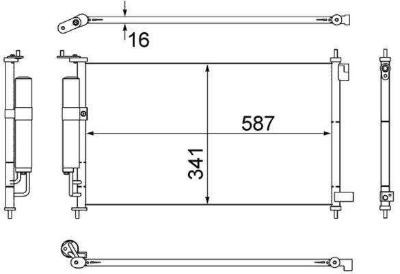 Skraplacz, klimatyzacja MAHLE AC559000S