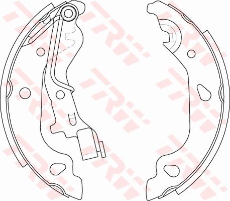 Zestaw szczęk hamulcowych TRW gs8687