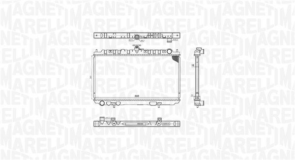 Chłodnica, układ chłodzenia silnika MAGNETI MARELLI 350213201300