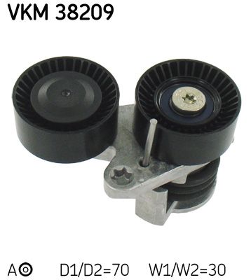 Rolka napinacza, pasek klinowy wielorowkowy SKF VKM 38209