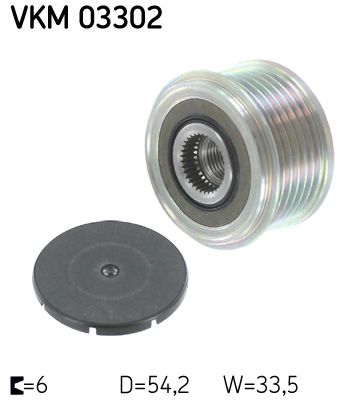 Alternator - sprzęgło jednokierunkowe SKF VKM 03302