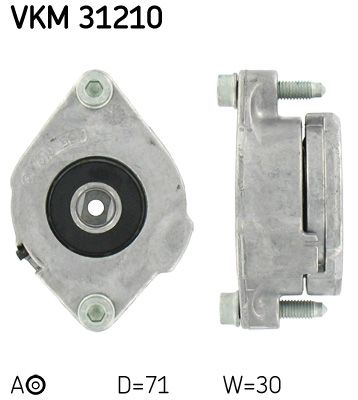 Rolka napinacza, pasek klinowy wielorowkowy SKF VKM 31210