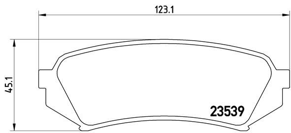 Zestaw klocków hamulcowych, hamulce tarczowe BREMBO P 83 049