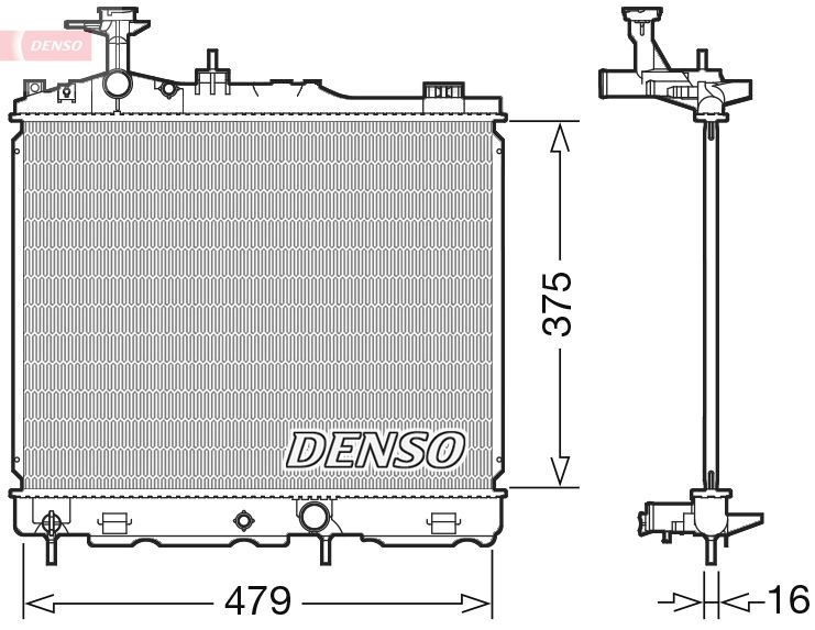 Chłodnica, układ chłodzenia silnika DENSO DRM45039
