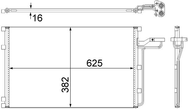 Skraplacz, klimatyzacja MAHLE AC551001S