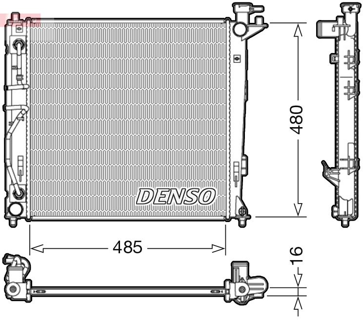 Chłodnica, układ chłodzenia silnika DENSO DRM41007
