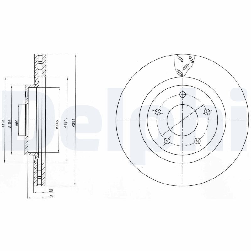 Tarcza hamulcowa DELPHI BG4246