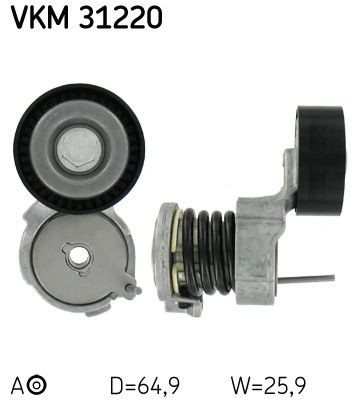 Rolka napinacza, pasek klinowy wielorowkowy SKF VKM 31220