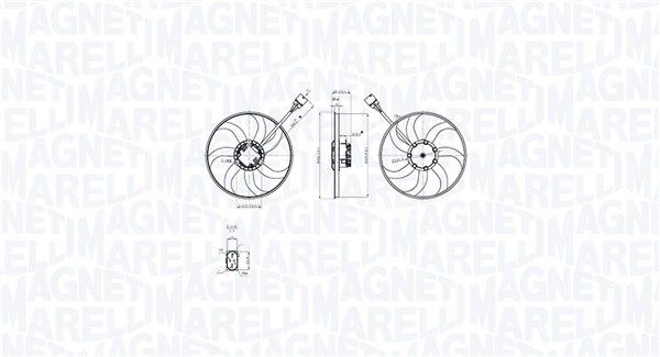 Wentylator, chłodzenie silnika MAGNETI MARELLI 069422875010