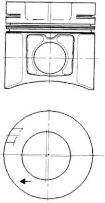 Tłok KOLBENSCHMIDT 93485600