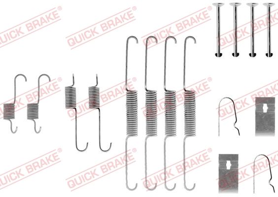 Zestaw akcesoriów, szczęki hamulcowe QUICK BRAKE 105-0782