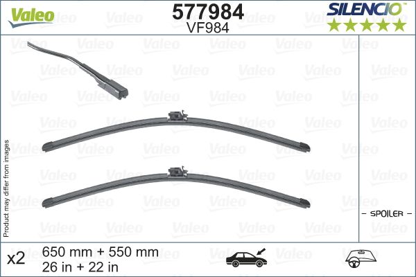 Pióro wycieraczki VALEO 577984