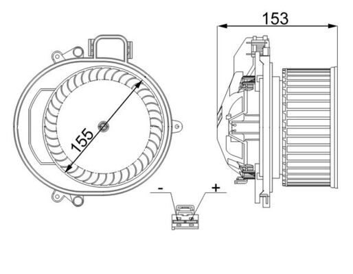 Wentylator wewnętrzny MAHLE ab 257 000s