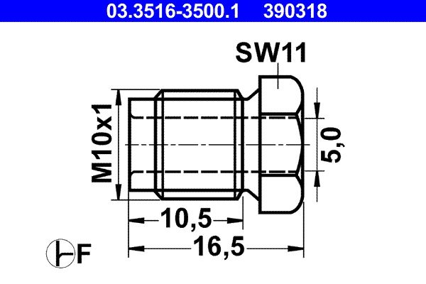 Złącze śrubowe ATE 03.3516-3500.1