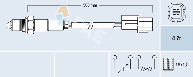 Sonda lambda FAE 77344