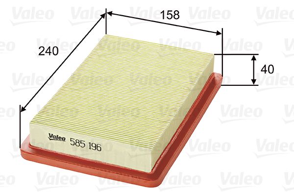 Filtr powietrza VALEO 585196
