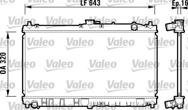 Chłodnica, układ chłodzenia silnika VALEO 734119