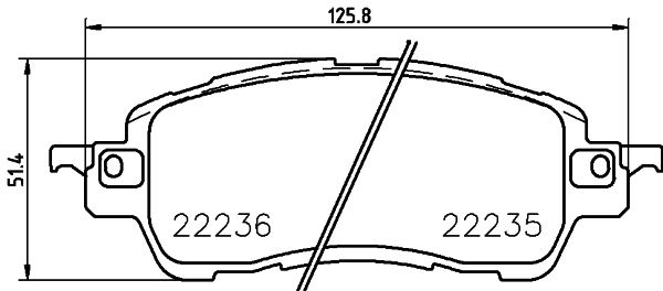 Zestaw klocków hamulcowych, hamulce tarczowe BREMBO P 49 055