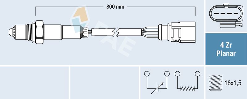 Sonda lambda FAE 77697