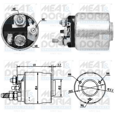 Włącznik elektromagnetyczny, rozrusznik MEAT & DORIA 46063