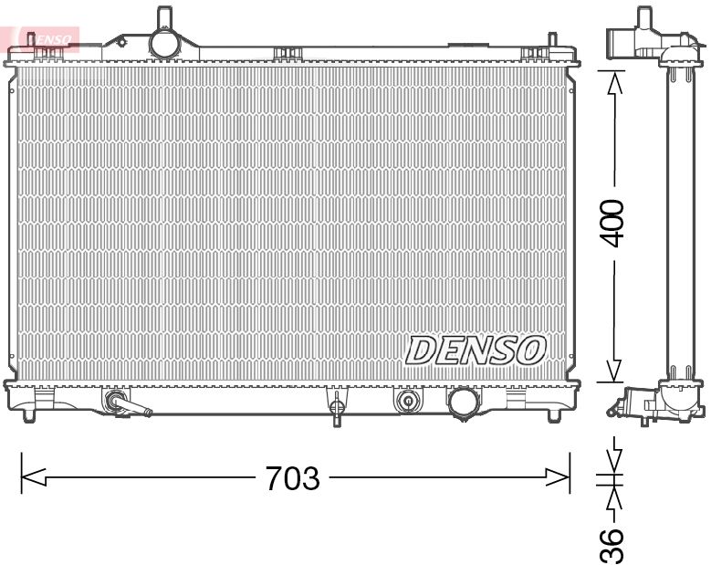 Chłodnica, układ chłodzenia silnika DENSO DRM50095