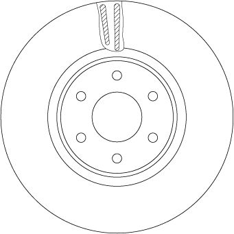 Tarcza hamulcowa TRW DF6968S