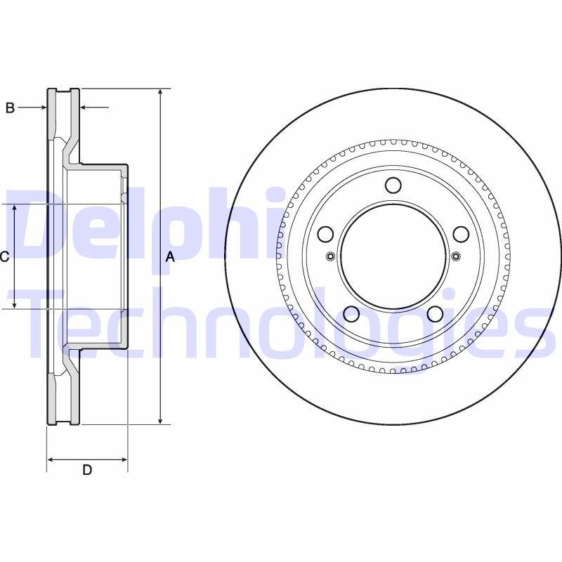 Tarcza hamulcowa DELPHI BG9131