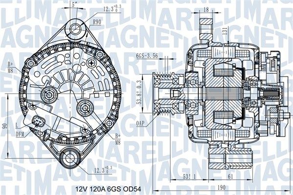 Alternator MAGNETI MARELLI 063732045010