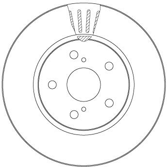Tarcza hamulcowa TRW DF6986S