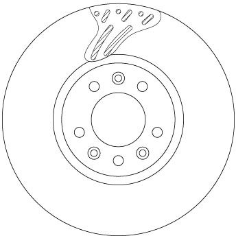 Tarcza hamulcowa TRW DF6977S