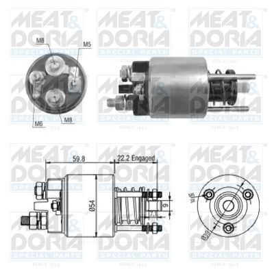 Włącznik elektromagnetyczny, rozrusznik MEAT & DORIA 46134