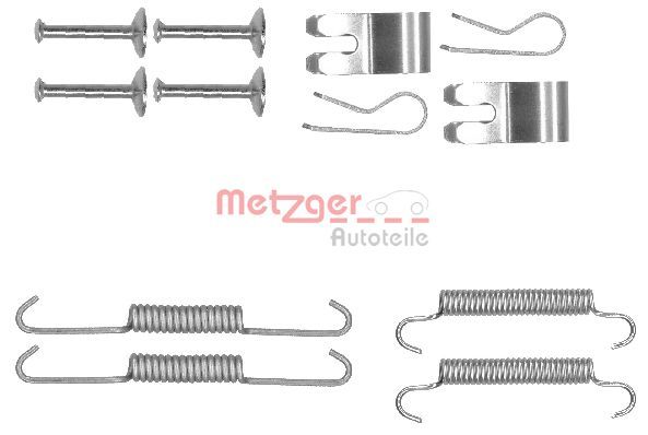 Zestaw akcesoriów, szczęki hamulcowe hamulca postojowego METZGER 105-0013