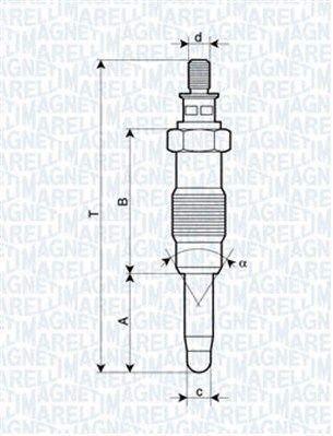 Świeca żarowa MAGNETI MARELLI 062583003304