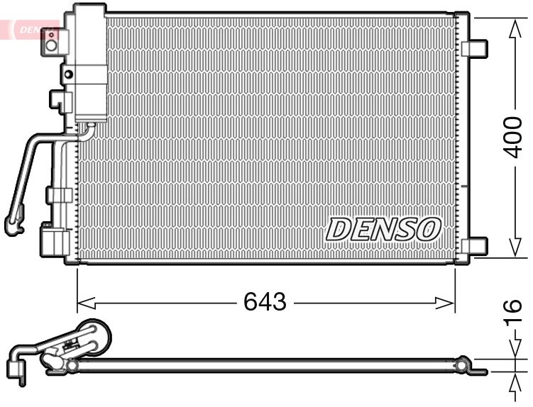 Skraplacz, klimatyzacja DENSO DCN46008